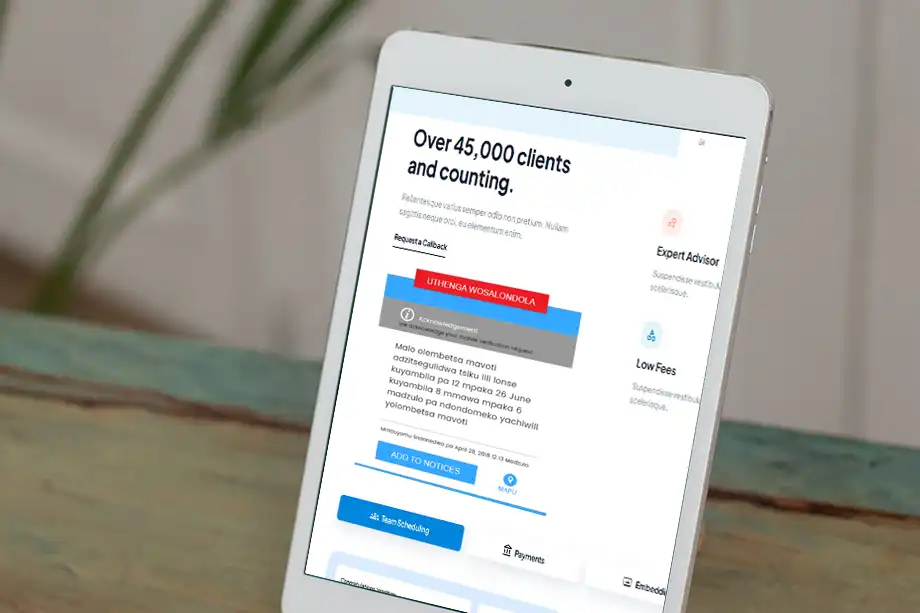 Mobile Application Screens