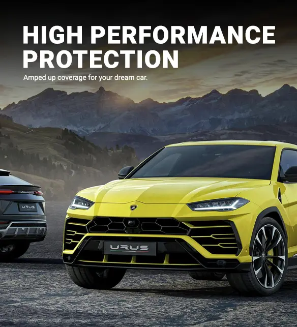Lamborghini protection products landing page