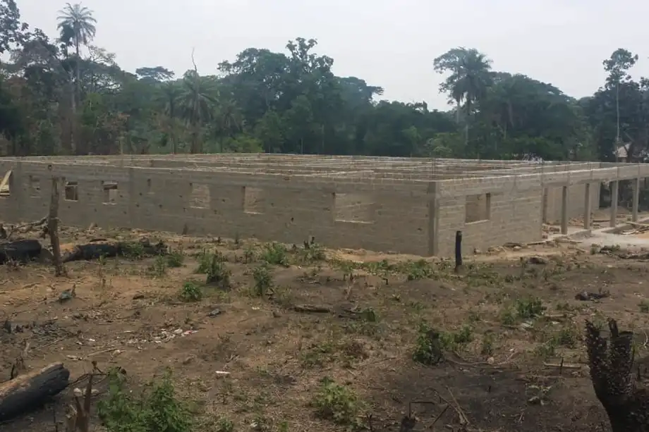 Birthing Center Construction to Roof Level