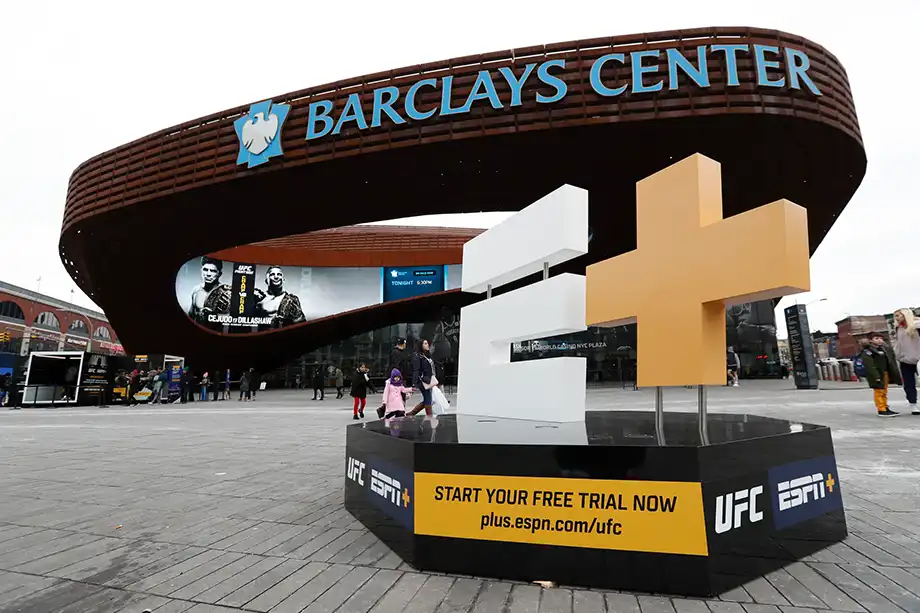 Barclays Center display cube and belt