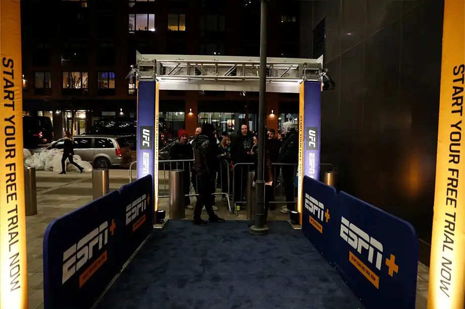 Fight night entrance
